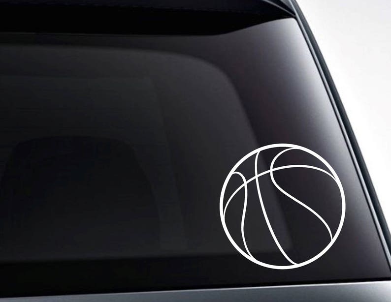 Basketball Vinyl Decal Sticker / Decal for Cars Laptops Etsy