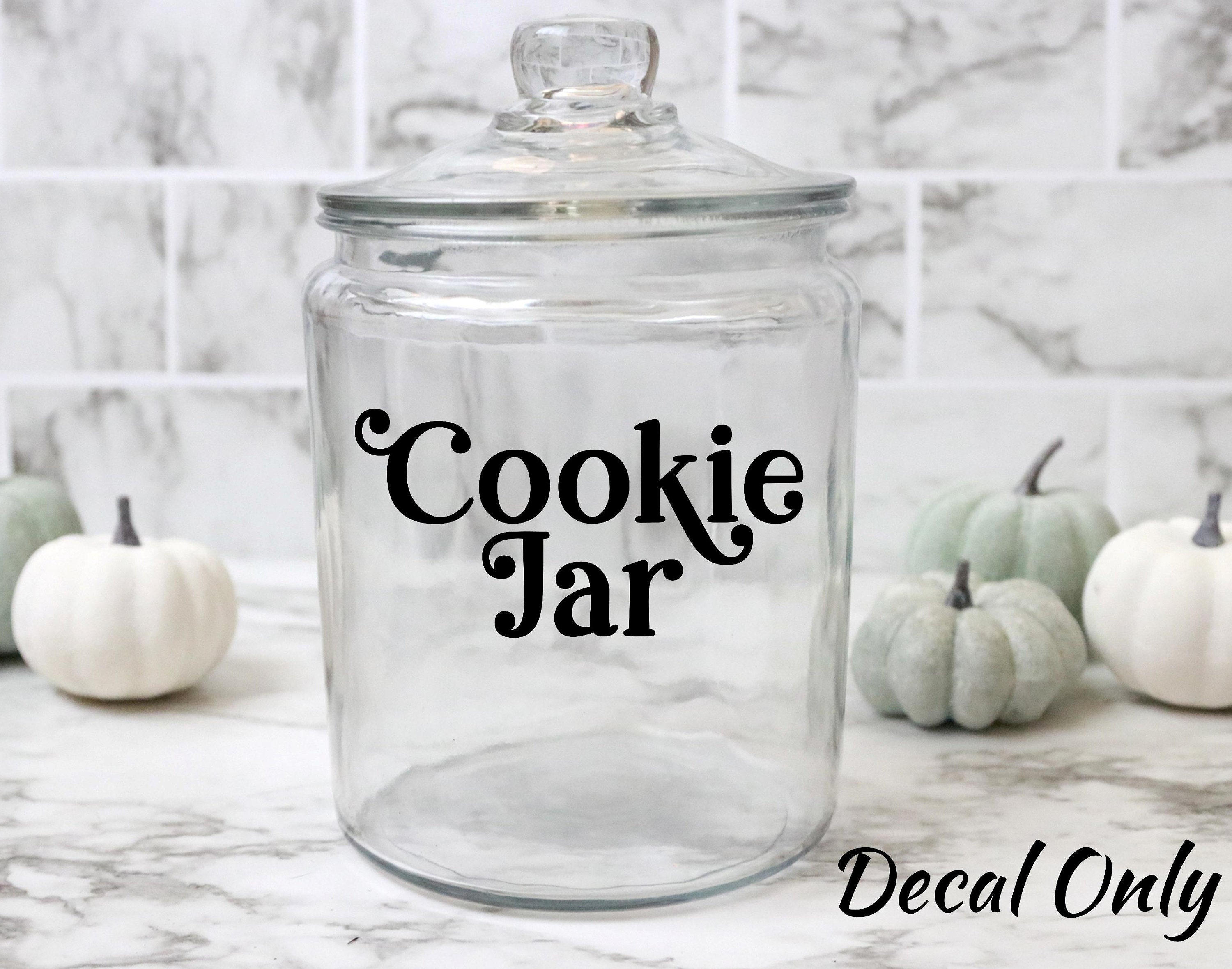 Cookie Jar Label Vinyl Decal Sticker / Decal For Cookie Jars Etsy