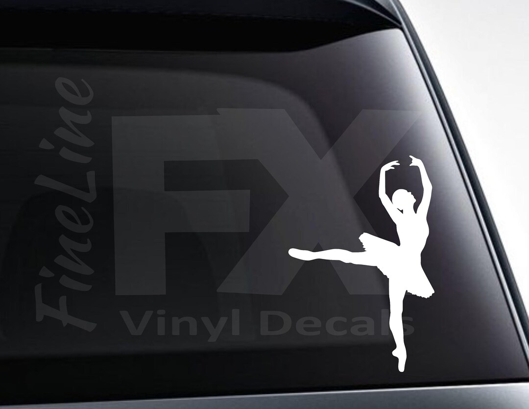 Ballet Dancer Ballerina Vinyl Decal Sticker / Decal for Cars - Etsy