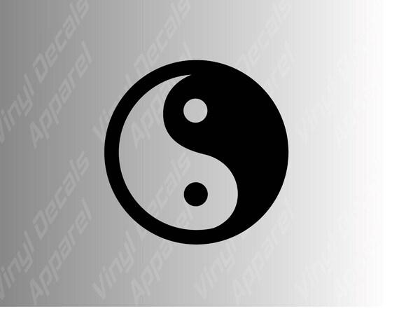 Yin Yang Chinese Symbol Decal Sticker Die Cut Vinyl Window Car Room Decoration