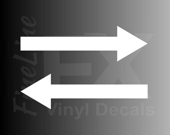 Right and Left Stickers - Etsy