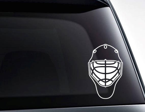 Ice Hockey Skull Crossbones Sticks Vinyl Decal Car Window Laptop Sticker