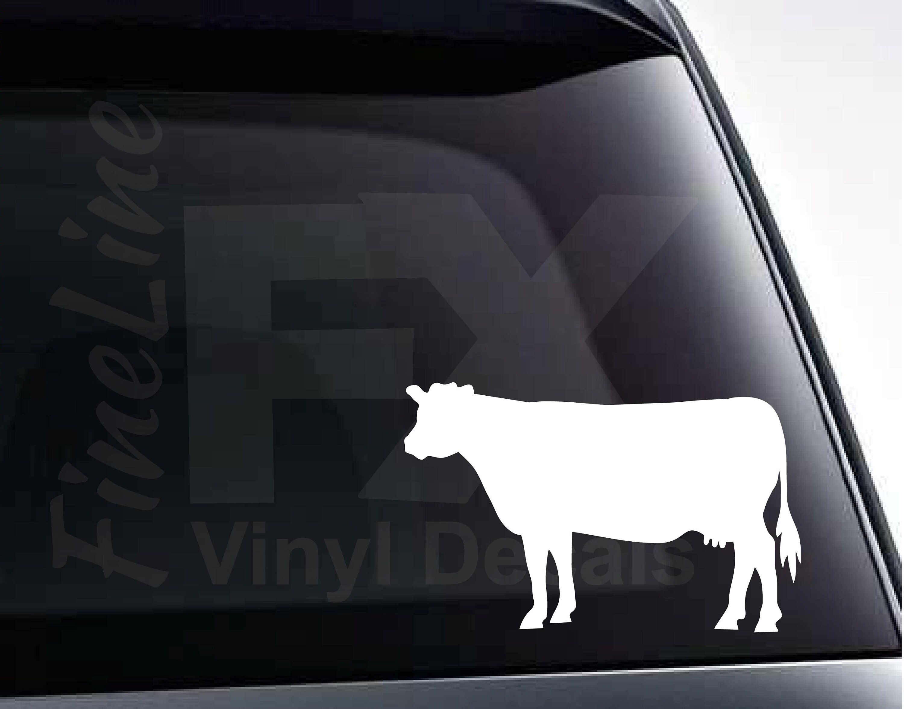 Cow Vinyl Decal Sticker Dairy Cow Farm Animal Decal For Cars Laptops Tumblers And More