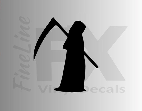 Grim Reaper Silhouette Side