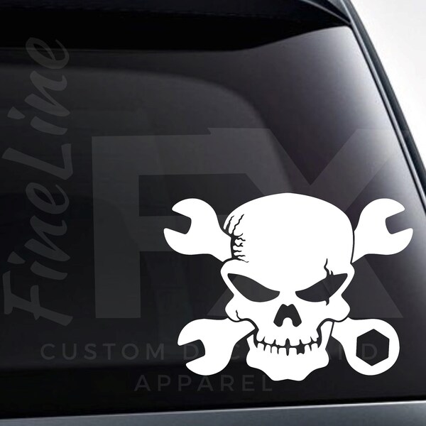 Crossed Wrenches Sticker Etsy