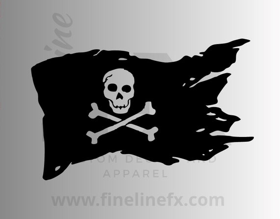 Skull & Crossbones Pirate Wall Art Decals/Stickers Various Colours & Sizes Skull & Crossbones Pirate Wall Art Decals/Stickers Various Colours & Sizes