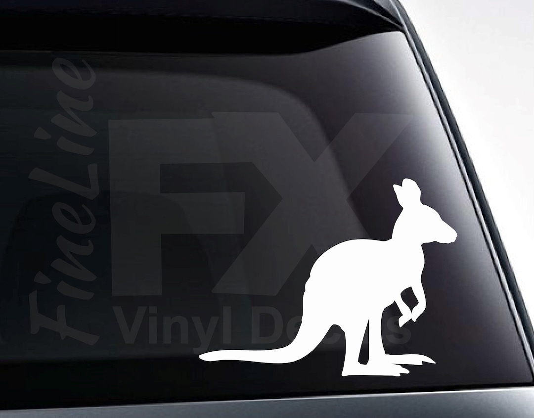 Kangaroo Vinyl Decal Sticker / Kangaroo Decal for Cars Etsy