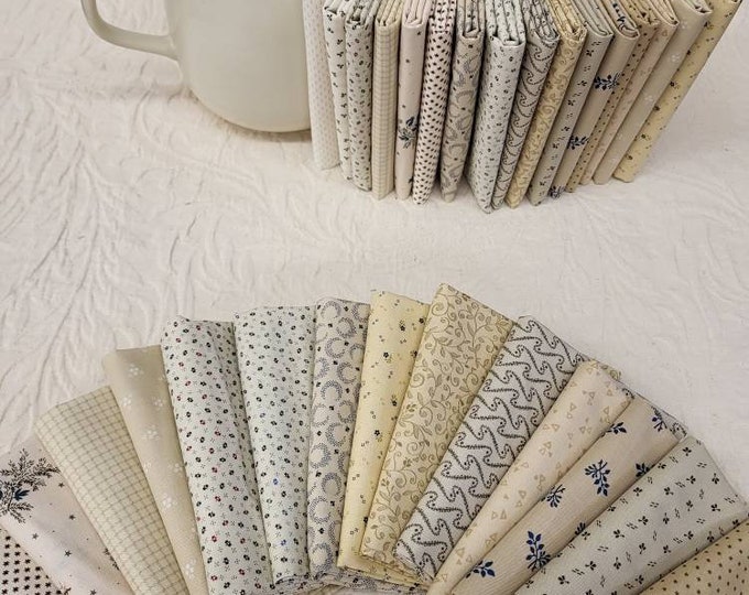 Civil War Shirtings Fat Quarters Fabric Bundle of 16 Assorted High