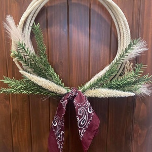 Western Rope Wreath | Farmhouse Home Decor