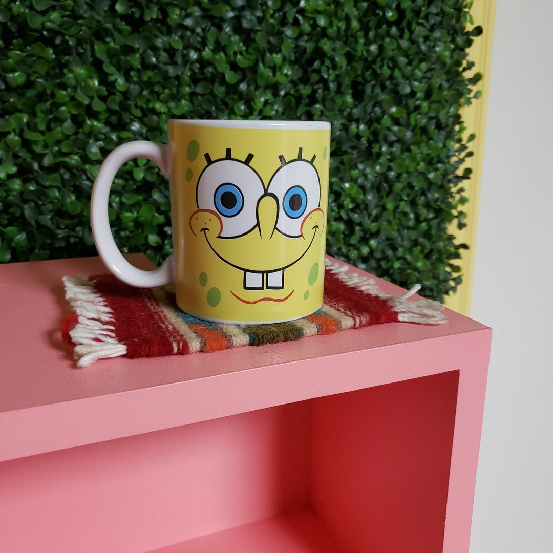 2005-spongebob-squarepants-face-all-over-print-yellow-coffee-etsy