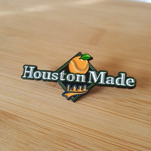 Houston Made Pin Houston Astros-honkbalteam gebaseerd op het stadion in het midden van Texas MLB afbeelding 2