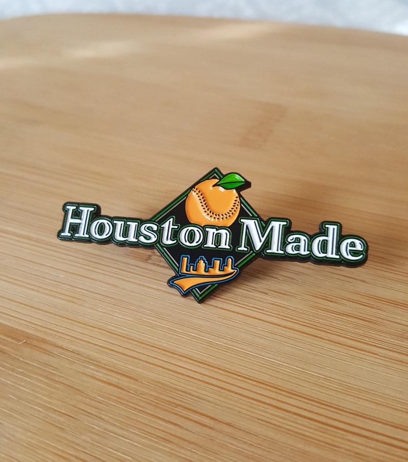 Houston Made Pin Houston Astros baseball team based off of the stadium in htwown Texas MLB image 2