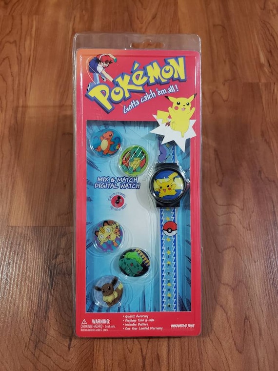 Vintage 1999 Pokemon oficial Nintendo reloj mezclar y combinar pikachu  Charmander Squirtle Tengo que atraparlos a todos por Innovative time Quartz  nuevo regalo -  México