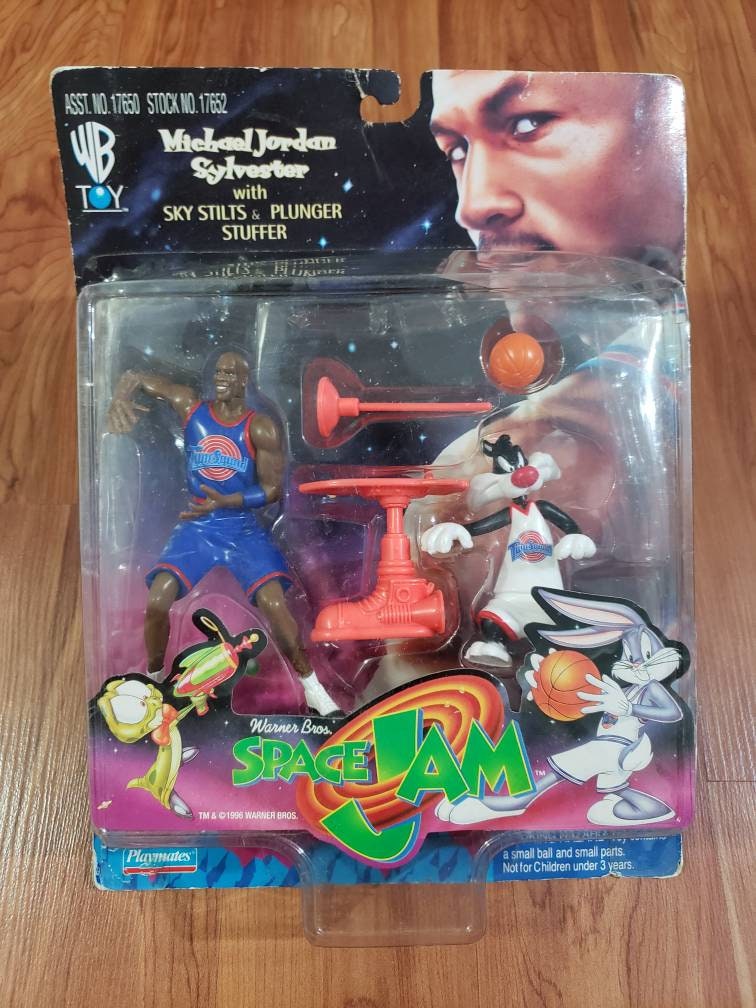 Vintage 1996 Space Jam Warner Bros Michael Jordan Sylvester ACME Tune ...