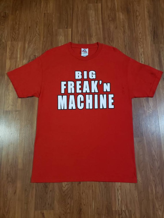 Vintage WWF wwe wrestling red Kane shirt Big Freak