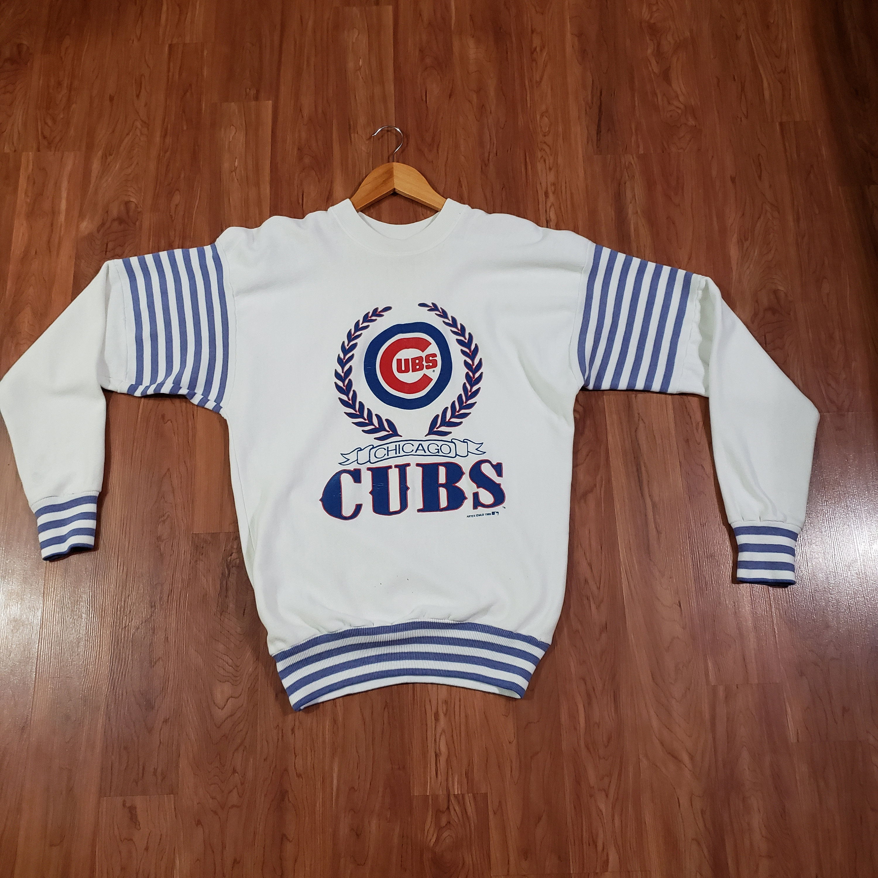 Vintage Chicago Cubs 1980s Pullover Sweater Made in USA Big 