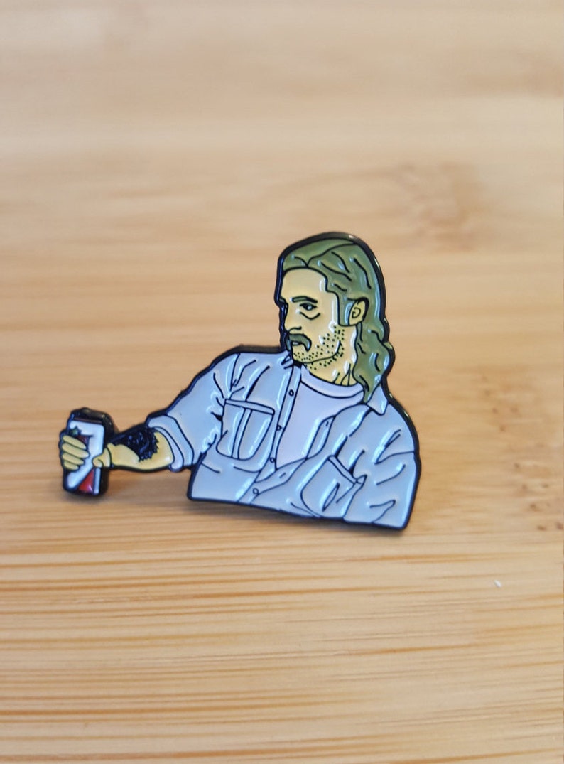 True Detective Matthew McConaughey HBO show Pin. Lone Star beer can man. image 1