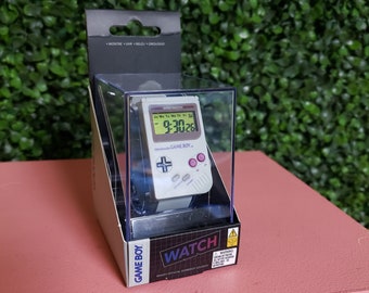 Vintage Nintendo Game Boy wrist watch by Paladone makes Super Mario Land alarm sound best gamer gift NIB fast shipping