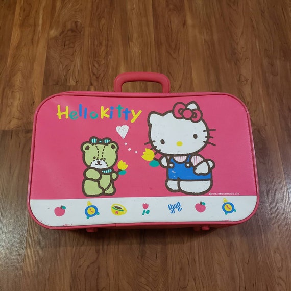 1988 Hello Kitty Sanrio rosa Maleta Equipaje Tweedle Etsy España