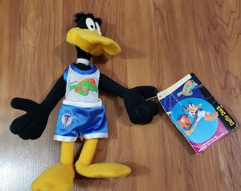 Vintage 1996 Space Jam Daffy Duck McDonalds Plush Toy Movie Collectible 1990s 8 inches fast shipping best gift decor collectable