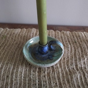 Hand thrown Pottery Candlestick holder