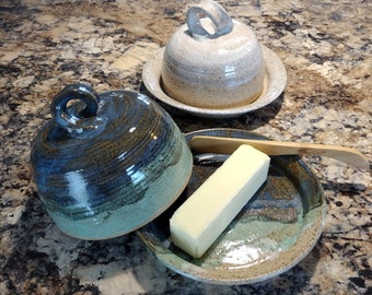 Handmade Pottery Cheese Dish Butter Dish