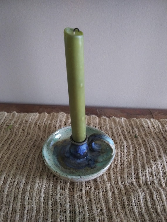 Hand thrown Pottery Candlestick holder
