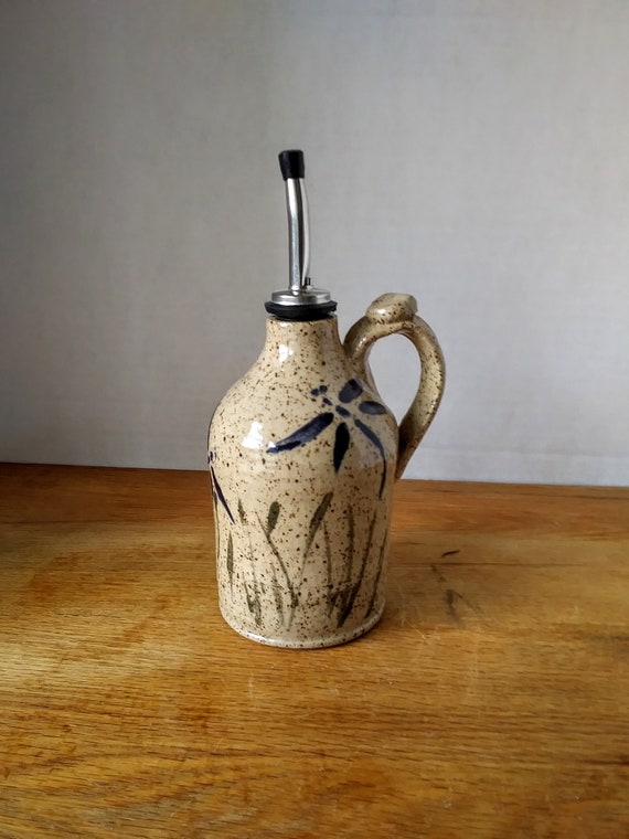 Pottery Olive Oil Dispenser/Cruet