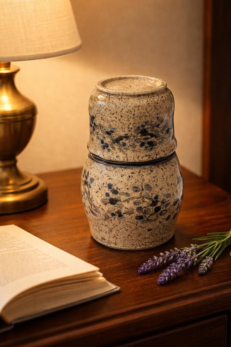 RIchmanPottery Bedside Water Carafe with Cup - Thumbnail 3