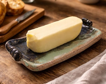 Handmade Stoneware Butter Dish Tray