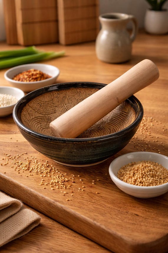 Suribachi Mortar Pestle Set - Etsy