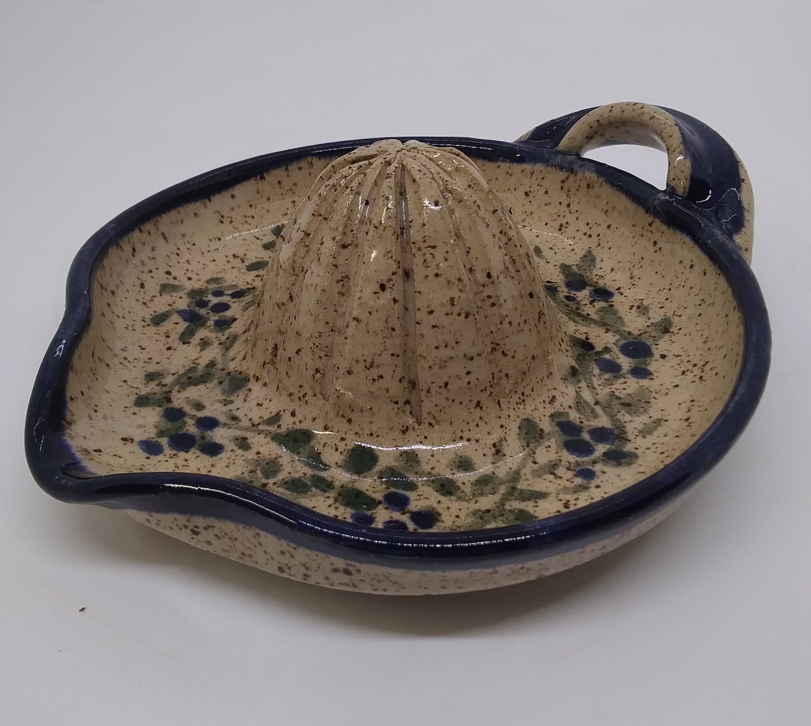 Handmade Stoneware Pottery Juicer - Blueberry - Etsy