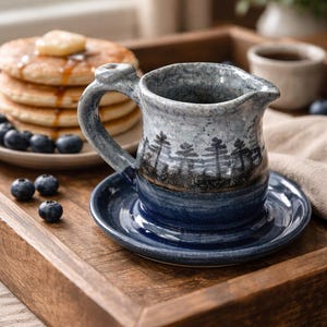Könnte beinhalten: Ein Set aus drei Keramikbechern mit gesprenkelter, matter Oberfläche. Die Becher sind in Creme-, Hellgrau- und Dunkelgrautönen gehalten. Jeder Becher hat ein schlichtes, minimalistisches Design, ideal für Kaffee oder Tee.