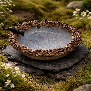 Puede incluir: Juego de tres tazas de cerámica con un esmalte moteado de color crema. Cada taza presenta un diseño floral pintado a mano en tonos azules, verdes y amarillos. Las tazas tienen una forma simple y redondeada y un asa.