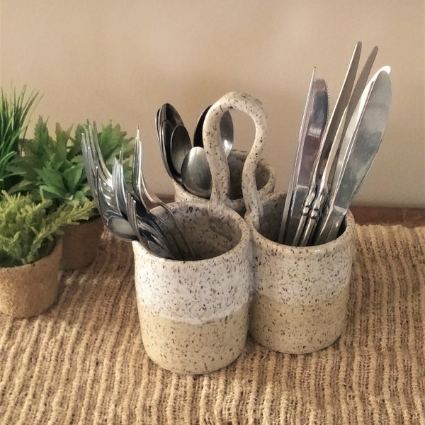 Organizador triple para cubiertos