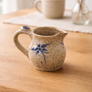 Handmade Stoneware Pottery Small Pitcher Creamer