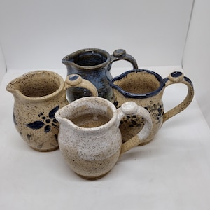 Handmade Stoneware Pottery Small Pitcher Creamer