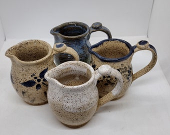 Handmade Stoneware Pottery Small Pitcher Creamer