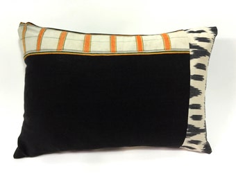 Handwoven Vintage Textile Zemi Ikat Pillow