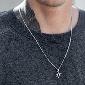 Davidstern Halskette Silber 925 für Männer