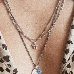 Collar Mini Chai plata 925 unisex