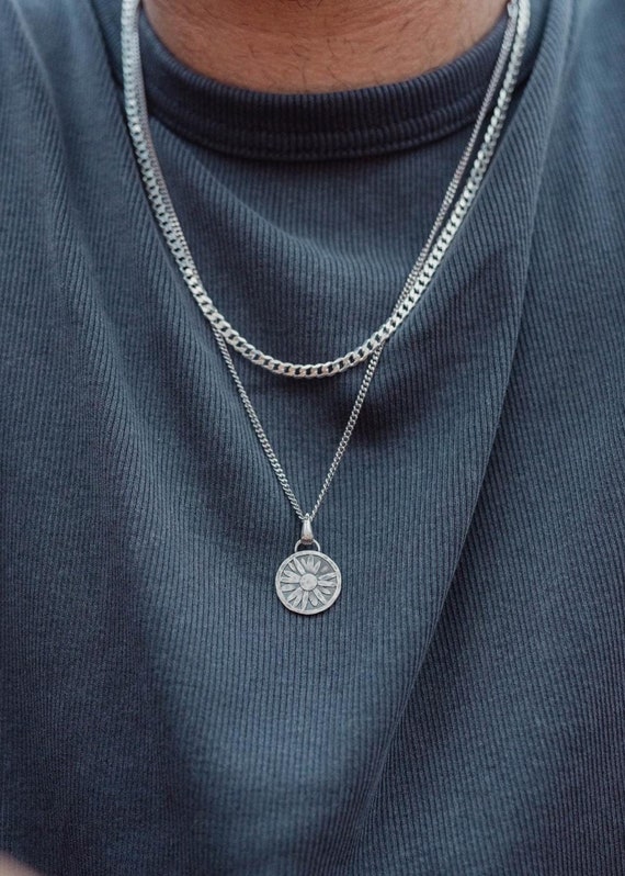 Love Me - Love Me Not Silver Necklace - Etsy