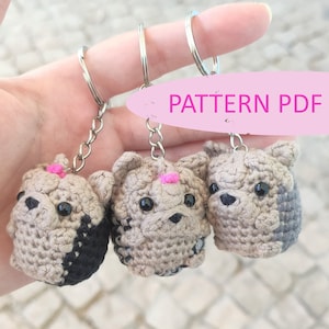 Padrão de crochê para cachorro Yorkshire Terrier! Amigurumi