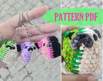 Zombie Pug Crochet PATTERN! Amigurumi Undead Dog