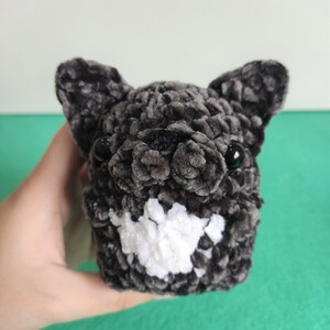 Frenchie Bulldog Buddies Plush Keychain Crochet PATTERN Peluche Amigurumi Carlin image 5