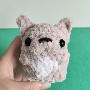 Frenchie Bulldog Buddies Plush Keychain Crochet PATTERN Peluche Amigurumi Carlin image 3