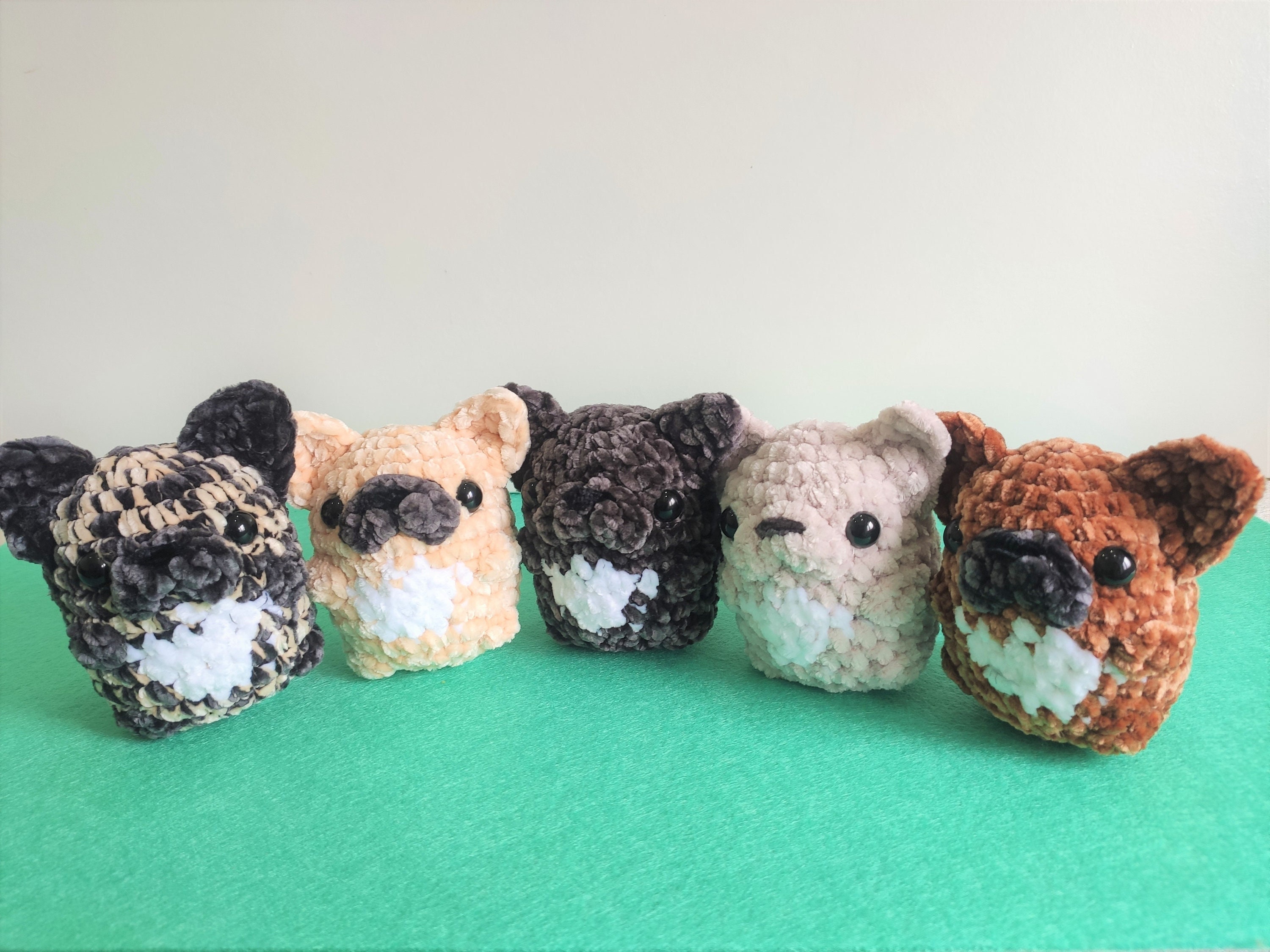 Frenchie Bulldog Plush Small Handmade Crochet Stuffed Animal French Bulldog Plushie Etsy