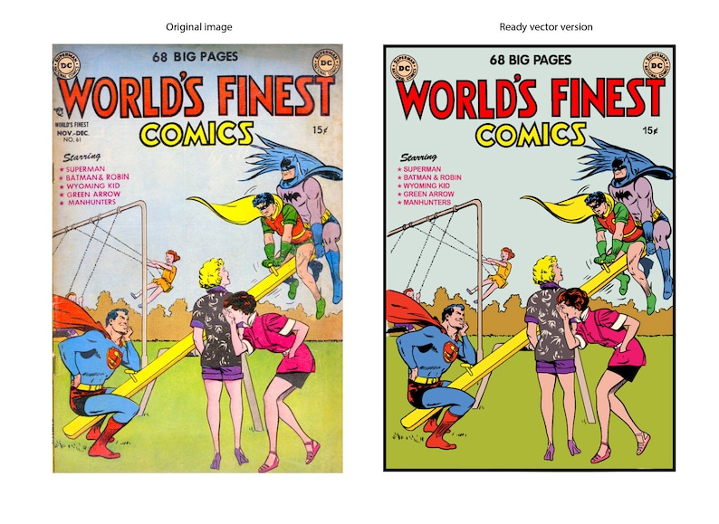 For Comic Book Fans Vectorize Your Favorite Comic Images, Heroes, Pages