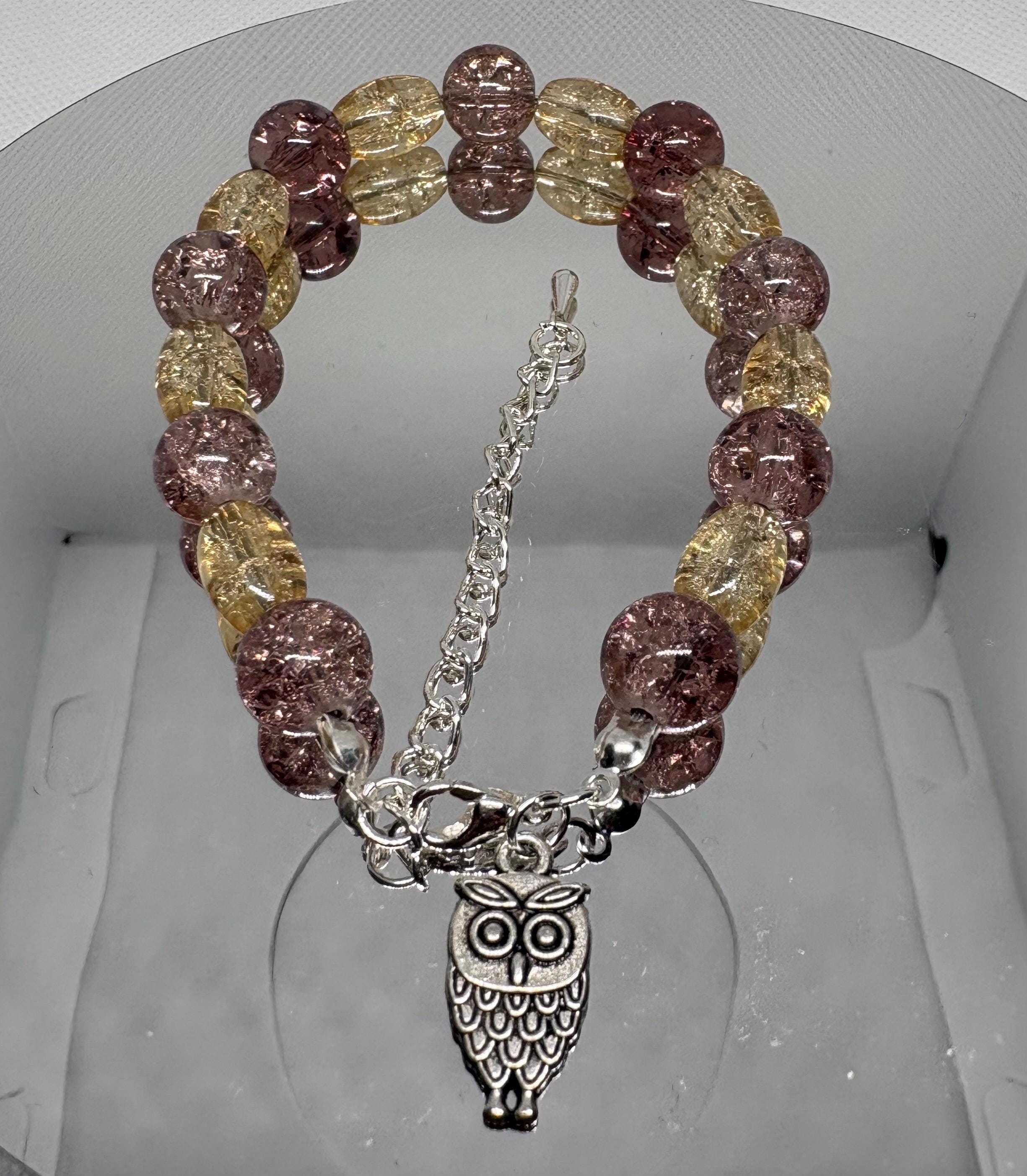 Owl charm bracelet