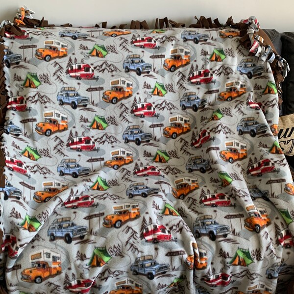 Fleece Tie Blanket Etsy